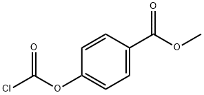 4-METHOXYCARBONYLPHENYL CHLOROFORMATE Struktur