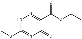 5-羟基-3-(甲硫基)-1,2,4 -三嗪-6- 羧酸乙酯 结构式