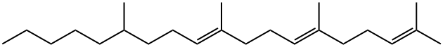 (6E,10E)-2,6,10,14-Tetramethyl-2,6,10-nonadecatriene Struktur