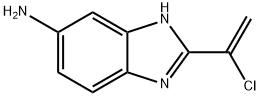 Benzimidazole, 5-amino-2-(1-chlorovinyl)- (8CI) Structure