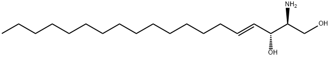 (2S,3R,E)-2-Amino-4-nonadecene-1,3-diol Structure