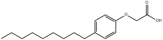 (4-壬基苯氧基)乙酸, 3115-49-9, 结构式