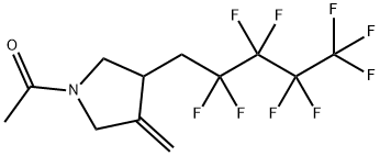 N-ACETYL-3-METHYLENE-4-(1H,1H-NONAFLUOROPENTYL)PYRROLIDINE Structure