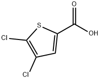 4,5-ジクロロチオフェン-2-カルボン酸 化学構造式