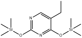 5-エチル-2,4-ビス(トリメチルシリルオキシ)ピリミジン 化学構造式