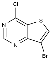 7-BROMO-4-CHLOROTHIENO[3,2-D]PYRIMIDINE Structure