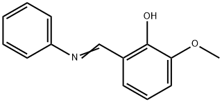 N-(2-hydroxy-3-methoxybenzylidene)aniline Struktur