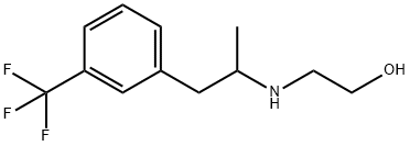 2-[[1-methyl-2-[3-(trifluoromethyl)phenyl]ethyl]amino]ethanol Struktur
