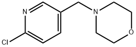 4-[(6-クロロ-3-ピリジニル)メチル]モルホリン 化学構造式