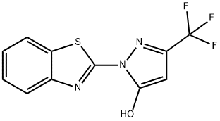 1-(1,3-benzothiazol-2-yl)-3-(trifluoromethyl)-1H-pyrazol-5-ol Structure