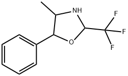4-Methyl-5-phenyl-2-(trifluoromethyl)oxazolidine 结构式