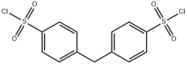 4,4'-メチレンビス(ベンゼンスルホニルクロリド) 化学構造式