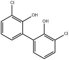 3,3'-Dichlorobiphenyl-2,2'-diol 结构式