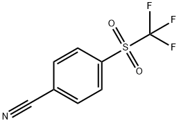 4-(TRIFLUOROMETHYLSULFONYL)BENZONITRILE Structure