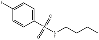 N-butyl-4-fluorobenzenesulfonamide Struktur