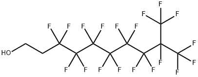 1H,1H,2H,2H-パーフルオロ-9-メチルデカン-1-オール 化学構造式