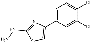 4-(3,4-二氯苯基)-2-肼基噻唑 结构式