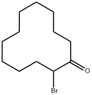 2-ブロモ-1-シクロドデカノン 化学構造式