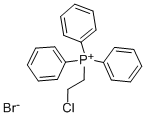 (2-クロロエチル)トリフェニルホスホニウム・ブロミド 化学構造式