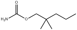 2,2-ジメチル-1-ペンタノールカルバマート 化学構造式