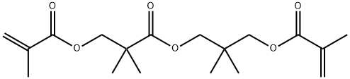 3-[2,2-dimethyl-3-[(2-methyl-1-oxoallyl)oxy]-1-oxopropoxy]-2,2-dimethylpropyl methacrylate Structure
