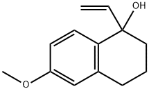 1-Ethenyl-1,2,3,4-tetrahydro-6-methoxy-1-naphthalenol 化学構造式