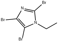 2,4,5-トリブロモ-1-エチル-1H-イミダゾール 化学構造式