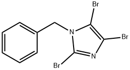 1-ベンジル-2,4,5-トリブロモ-1H-イミダゾール 化学構造式