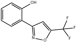 2-[5-(トリフルオロメチル)-3-イソオキサゾリル]フェノール 化学構造式