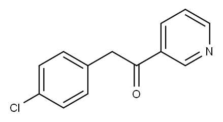 2-(4-CHLOROPHENYL)-1-(PYRIDIN-3-YL)ETHANONE Struktur