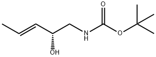 Carbamic acid, [(2R,3E)-2-hydroxy-3-pentenyl]-, 1,1-dimethylethyl ester (9CI) Structure