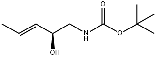 Carbamic acid, [(2S,3E)-2-hydroxy-3-pentenyl]-, 1,1-dimethylethyl ester (9CI) Structure