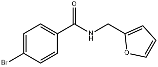 {[(4-Bromobenzoyl)amino]methyl}furan Structure