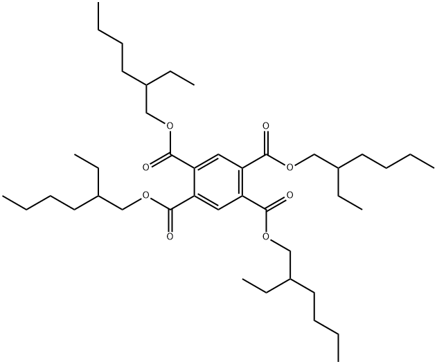 tetrakis(2-ethylhexyl) benzene-1,2,4,5-tetracarboxylate Struktur