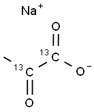 丙酮酸-1,2-13C2 钠盐,312623-97-5,结构式