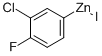 3-CHLORO-4-FLUOROPHENYLZINC IODIDE 化学構造式