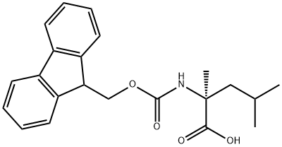 Fmoc-α-methyl-L-Leucine Structure