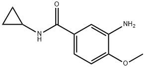 3-アミノ-N-シクロプロピル-4-メトキシベンズアミド 化学構造式