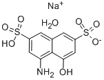 4-氨基-5-羟基-2,7-萘二磺酸单钠盐水和物 结构式