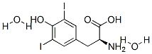 3,5-Diiodo-L-tyrosine dihydrate 化学構造式
