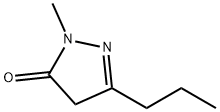 1-甲基-3-正-丙基-2-吡唑啉-5-酮, 31272-04-5, 结构式