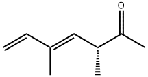 4,6-Heptadien-2-one, 3,5-dimethyl-, (3R,4E)- (9CI) Structure