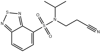 N-(2-氰基乙基)-N-异丙基苯并[C][1,2,5]噻二唑-4-磺酰胺,312742-08-8,结构式