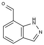 1H-吲唑-7-甲醛 结构式