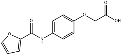 2-(4-(呋喃-2-甲酰氨基)苯氧基)乙酸, 312748-79-1, 结构式