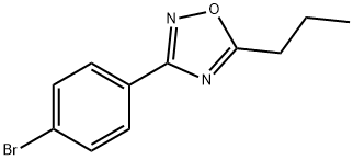 3-(4-ブロモフェニル)-5-プロピル-1,2,4-オキサジアゾール 化学構造式