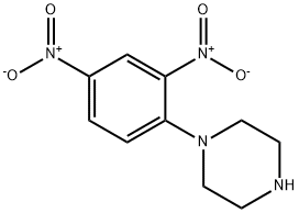 1-(2,4-ジニトロフェニル)ピペラジン 化学構造式