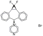 1,1-Difluorocyclopropane-1-dibenzosuberyl PyraziniuM BroMide Structure