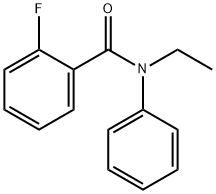 N-乙基-2-氟-N-苯基苯甲酰胺, 312924-67-7, 结构式
