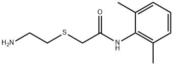 2-(2-氨基乙基硫基)-N-(2,6-二甲基苯基)乙酰胺 结构式